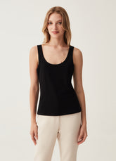 Ovs Tank Top In Stretch Cotton.